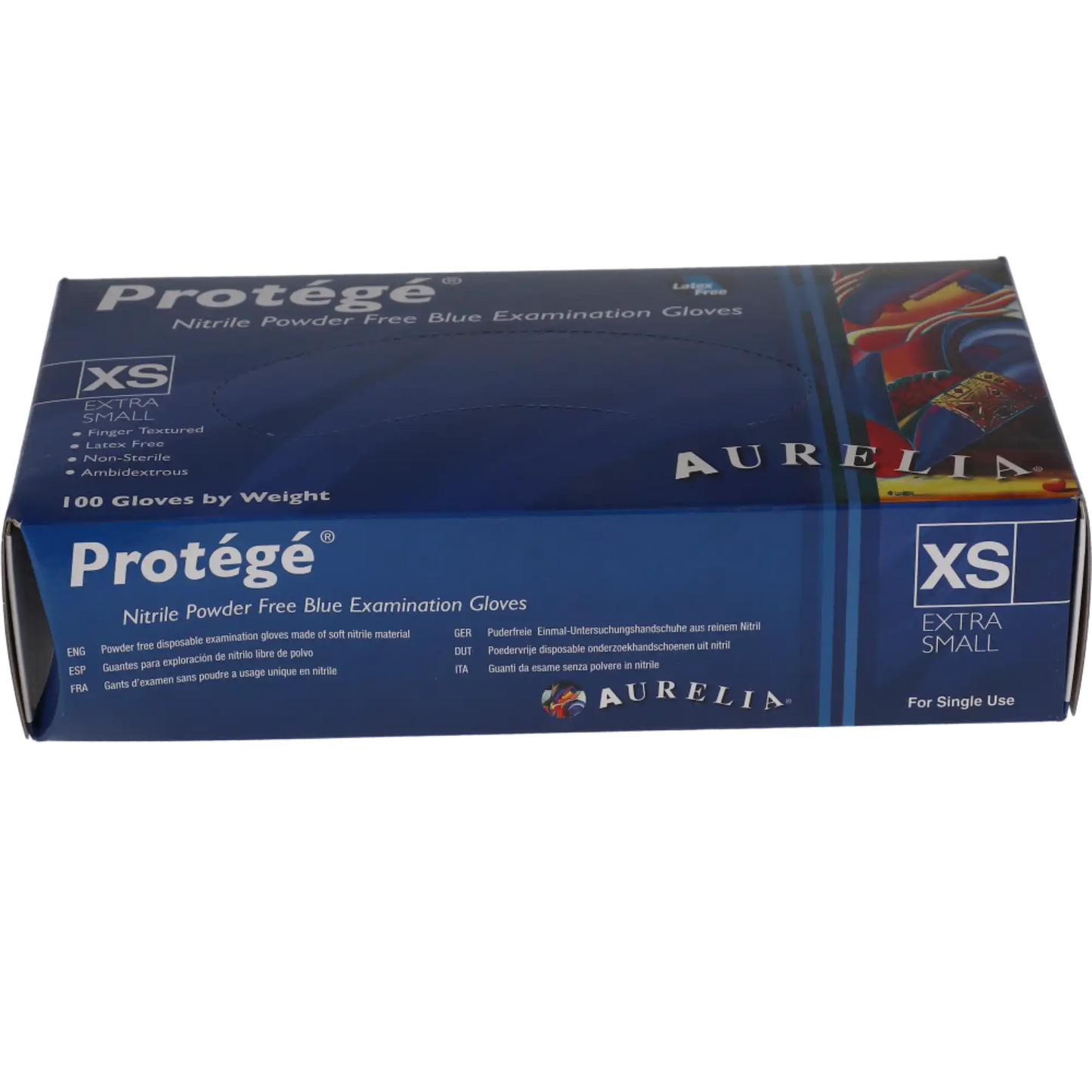 Aurelia - Protege Blue Nitrile Glove X-Small 100/Bx