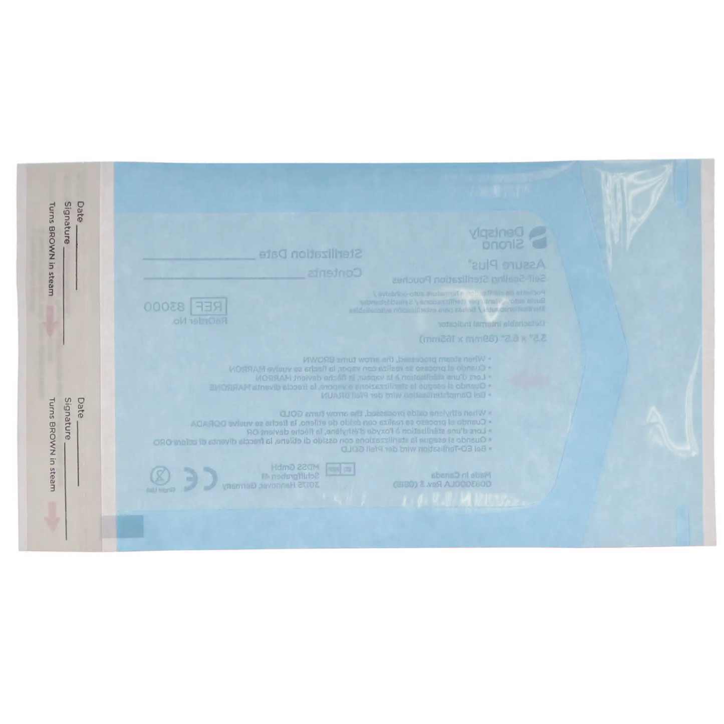 Sultan - Assure Plus Pouches 3.5"x6.5" 200/Bx