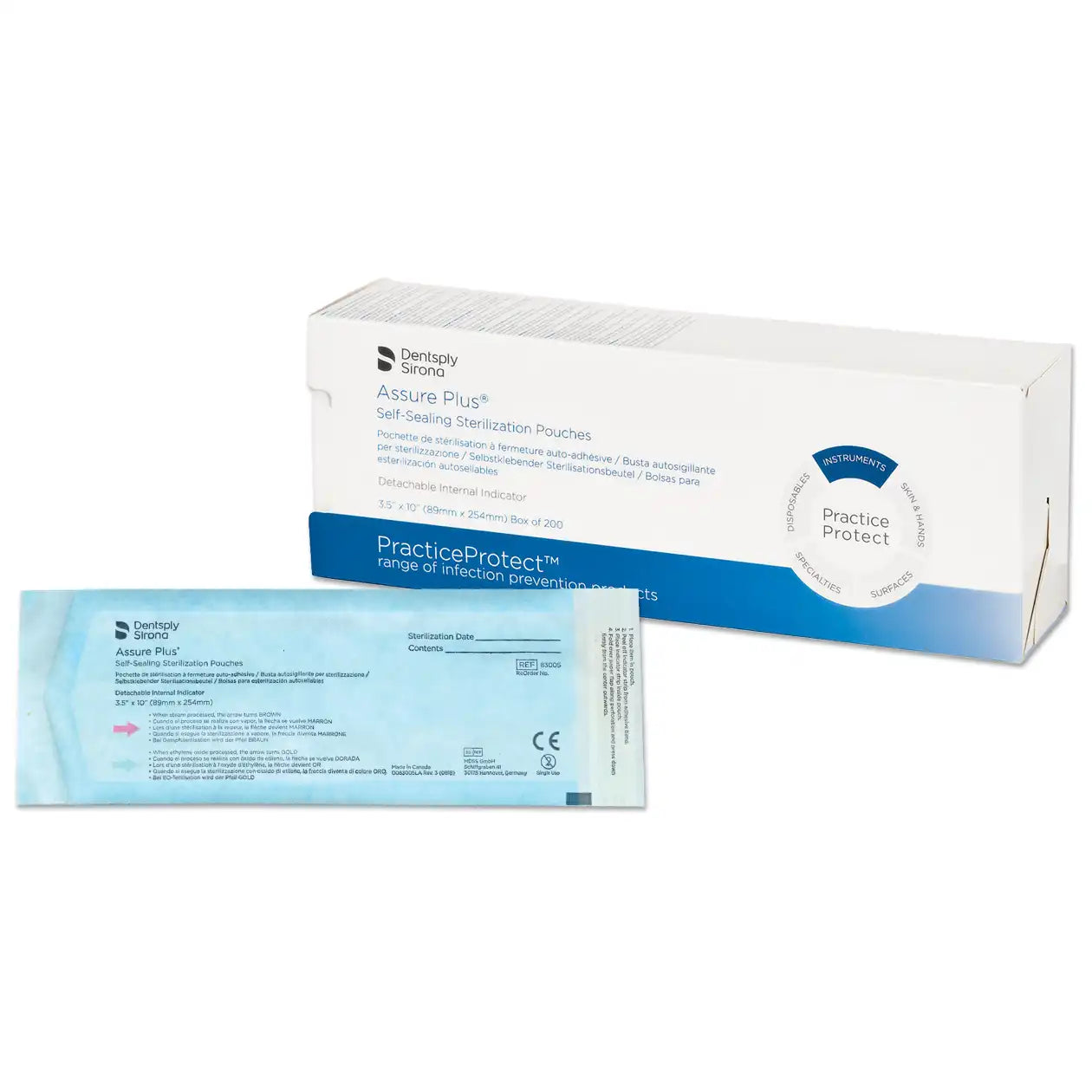 Sultan - Assure Plus Pouches 3.5"x10" 200/Bx