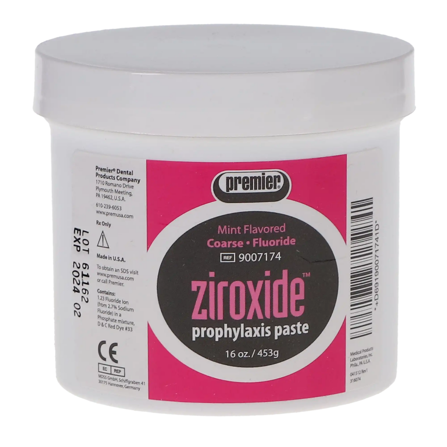 Premier - Ziroxide w/Fluoride Coarse 1-1lb. Jar