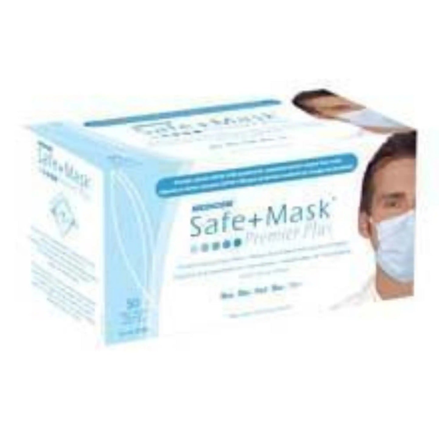 Medicom - Safe-Mask Premier - Plus, Earloop - Blue 50/Bx