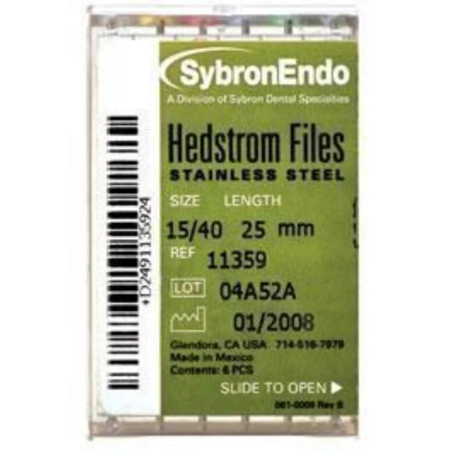 SybronEndo - Hedstrom Files 21mm #15-40 Assorted 6/Bx