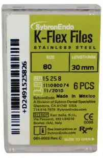 SybronEndo - K-Flex Files 30mm #80 6/Bx