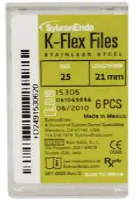 SybronEndo - K-Flex Files 21mm #25 6/Bx