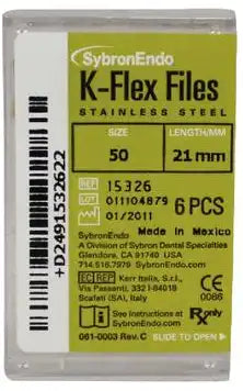 SybronEndo - K-Flex Files 21mm #50 6/Bx