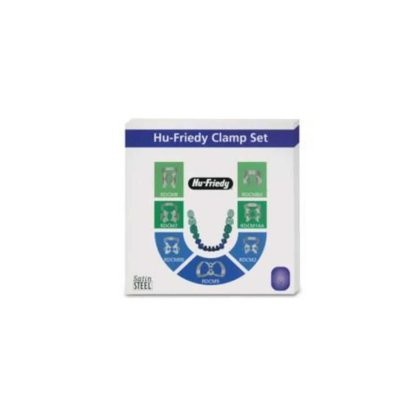 Hu-Friedy - Rubber Dam Clamps Starter Kit with 7 clamps