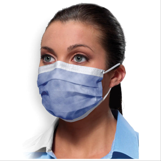 Crosstex - Isofluid Earloop Masks Lavender 50/Bx - ASTM 1