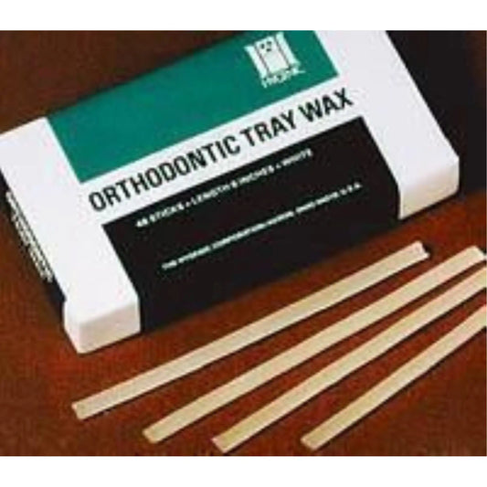Coltene - Hygenic Orthodontic Tray Wax Sticks - 6" Long, White, Lightly Scented, Sticky