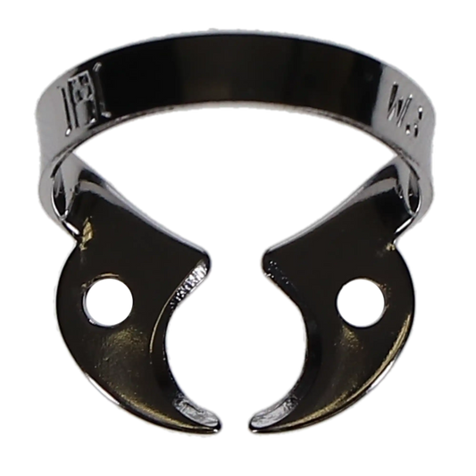 Coltene - Hygenic #W3 Wingless Flat Jawed for Small Molars Metal Rubber Dam Clamp, Single