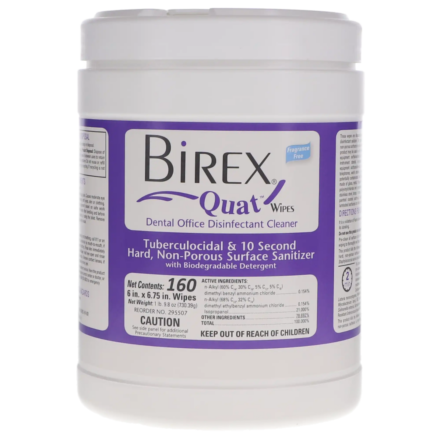 Birex Quat Disinfectant Wipes Large 160/Ca