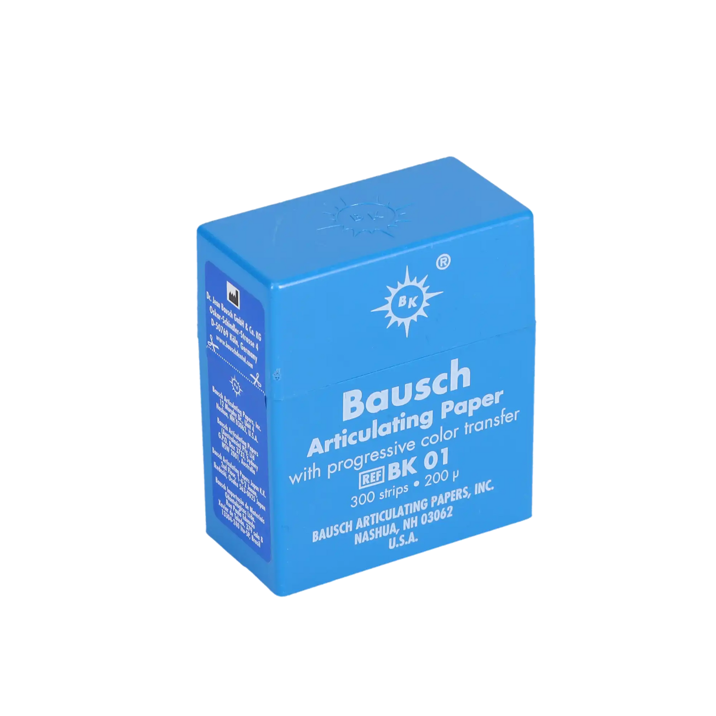 Bausch - Articulating Paper Pre-Cut Strips Blue 300/pk