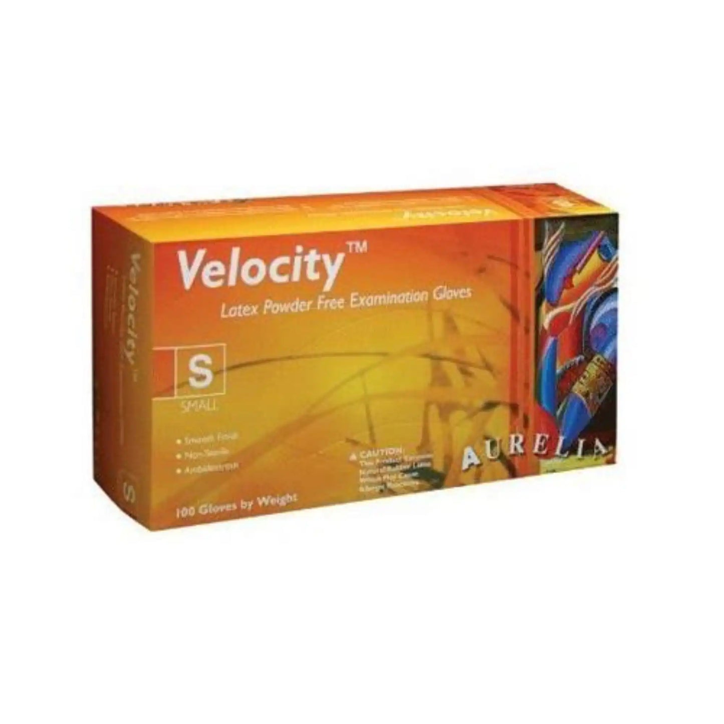 Aurelia Velocity PF Latex Gloves N/S X-Small 100/Bx *Discontinued