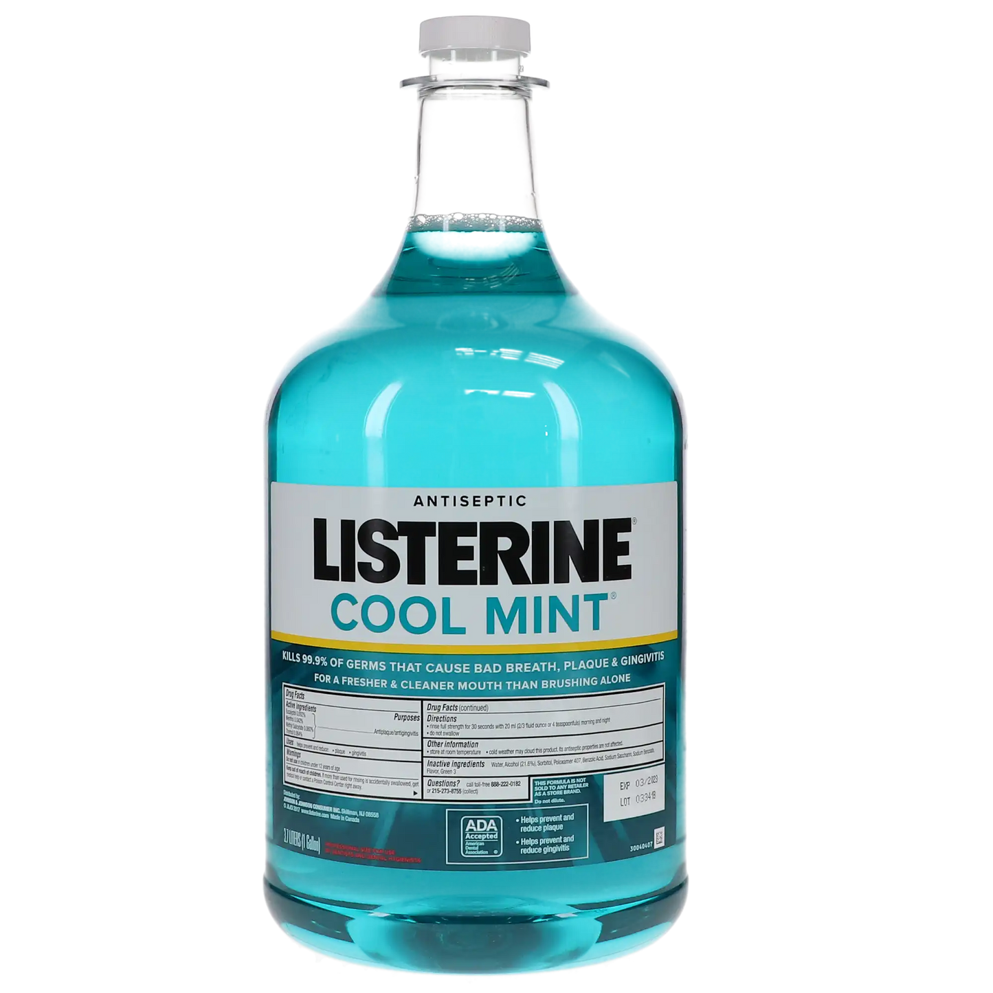 Listerine Cool Mint Gallon 1 x 1GL bottle + 1 pump **Discontinued