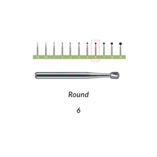 Alpen Burs Carbide 100/Pk FG6 Round
