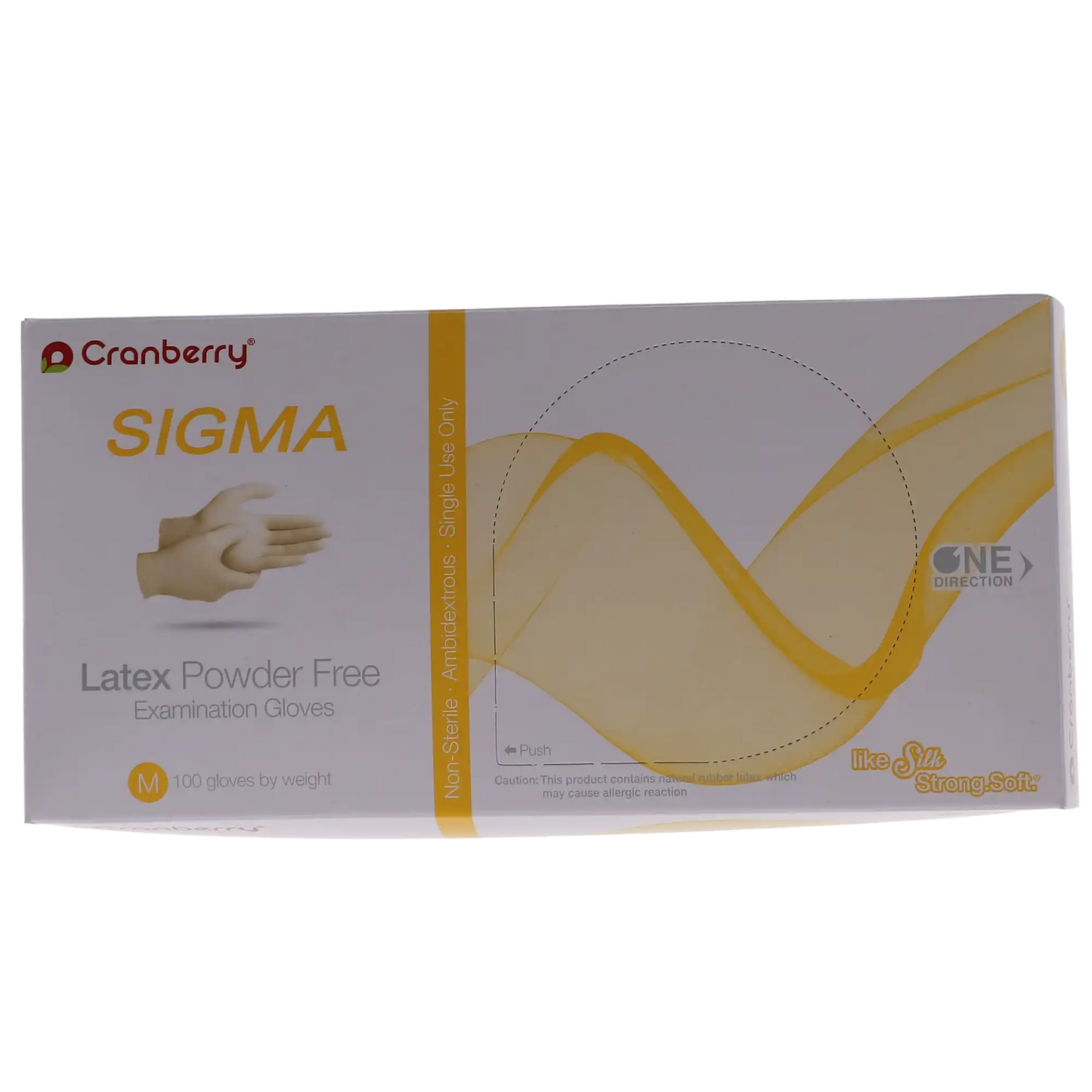 Cranberry - Cranberry Sigma PF Latex Glove Medium 100/Bx