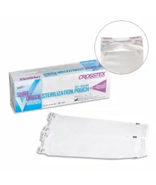 Crosstex - Duo-Check Sterilization Pouches 8" x 16" 200/bx