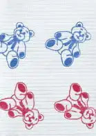 Crosstex - Polyback Bibs 13x19 500/Cs Teddy Bear