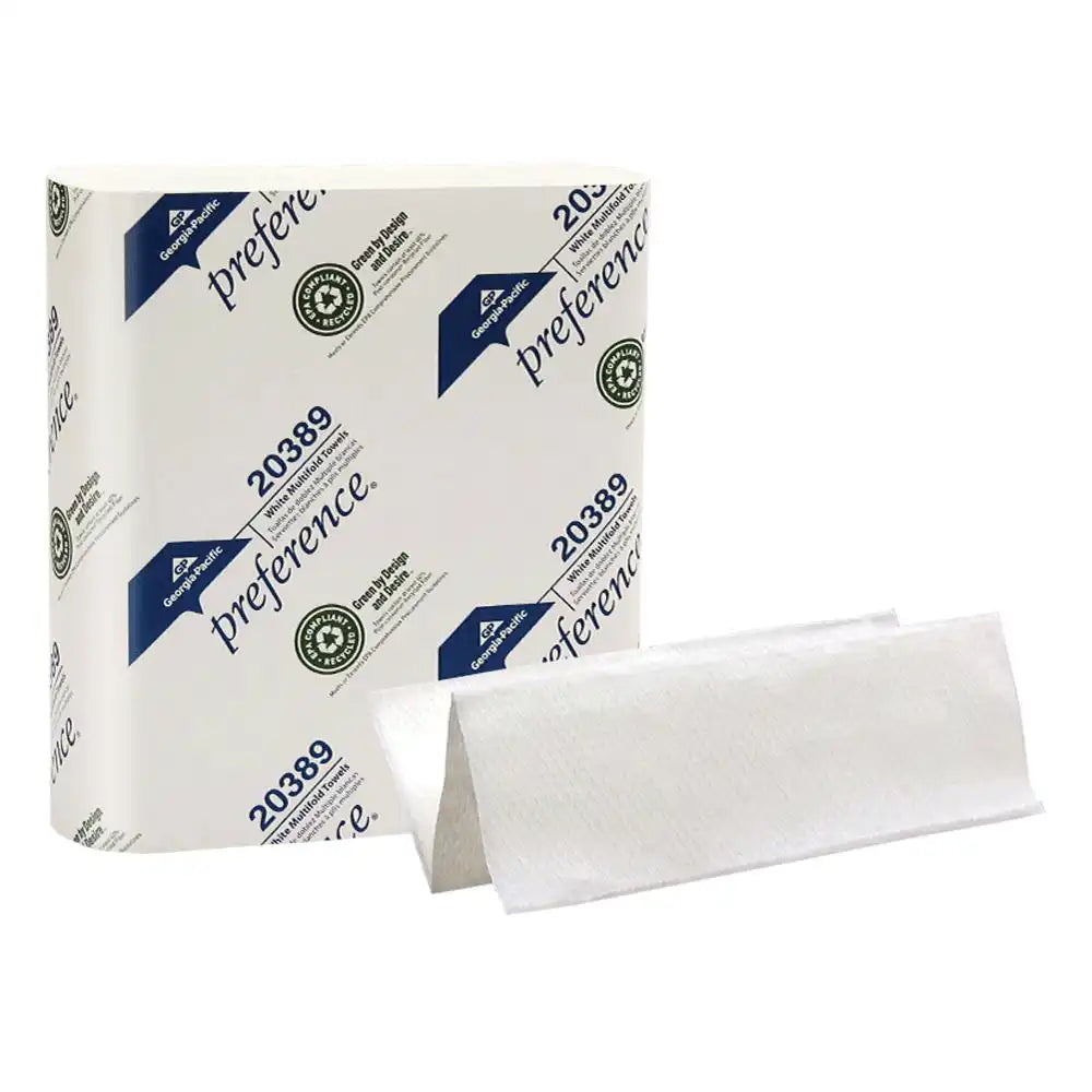 Georgia Pacific - C-Fold Paper Towels, Paper Band, White, 10?" x 13?" Sheets, 200 ct/pk, 12 Pk/Cs