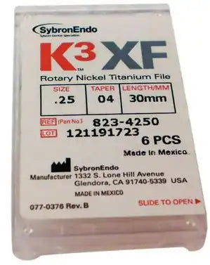 K3 XF File .25/.04 21mm 6/Pk