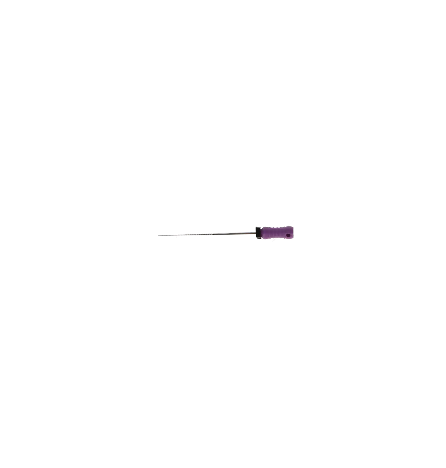 Stainless Steel K-File with Plastic Handle & Endo Stop, 31 mm, 0.02 Taper, # 10, Purple, 6/Pk, MK3110