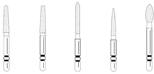 Premier - Two Striper Diamond Crown Assortment 5/Pk