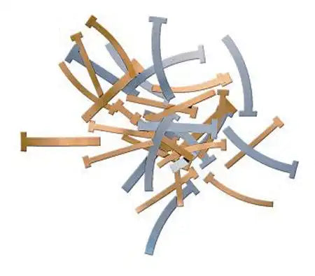 Bands, ?T? Type Brass .002?/.05Mm Thick (Box Of 100) - Wide (1/4?)