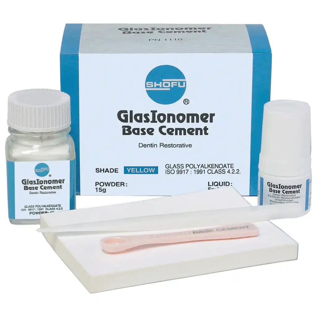GlasIonomer Base Cement Powder Yellow 15gm/Bt