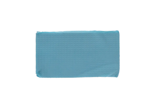 Tidi - Contour Neck Bib 17x18 2 Ply Blue 500/Cs