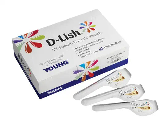 Young - D-Lish 5% Fluoride Varnish Spearmint 200/Bx