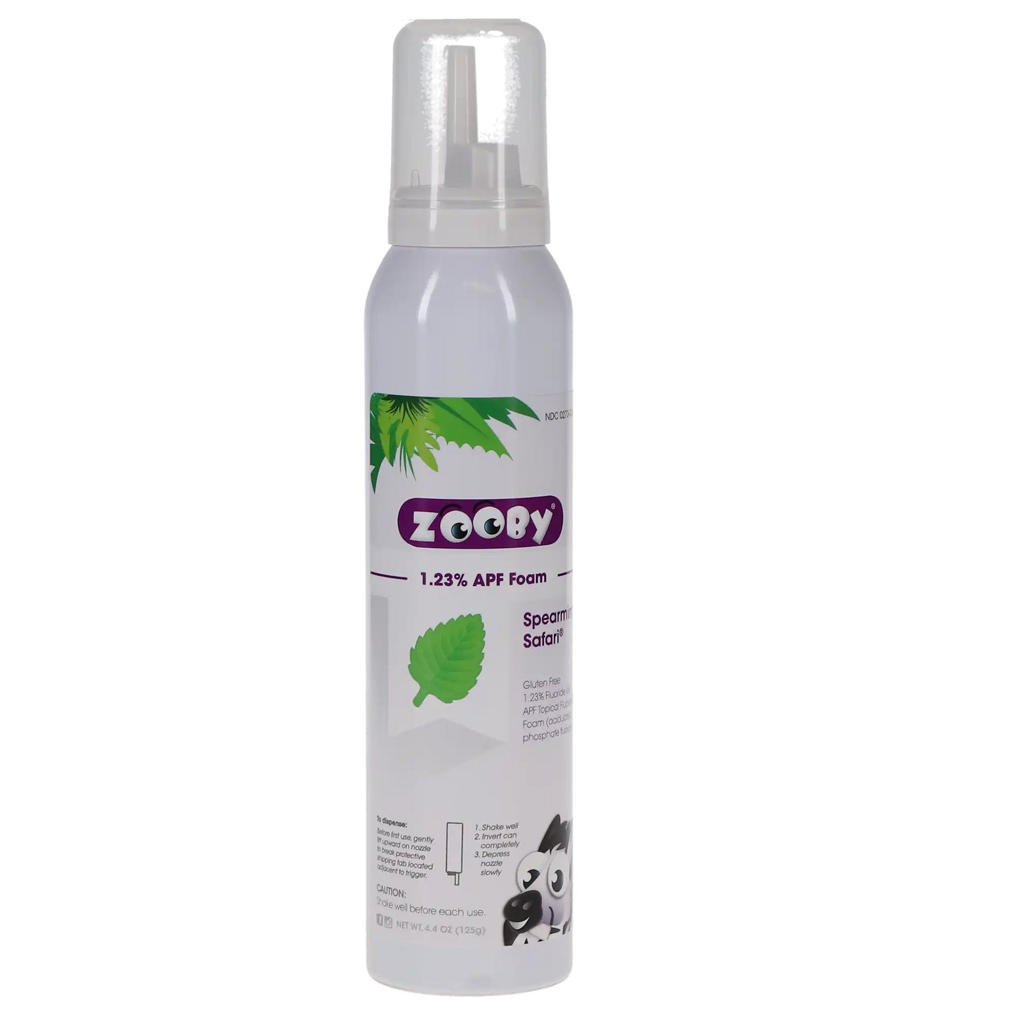 Young - Zooby Spearmint Safari Fluoride Foam