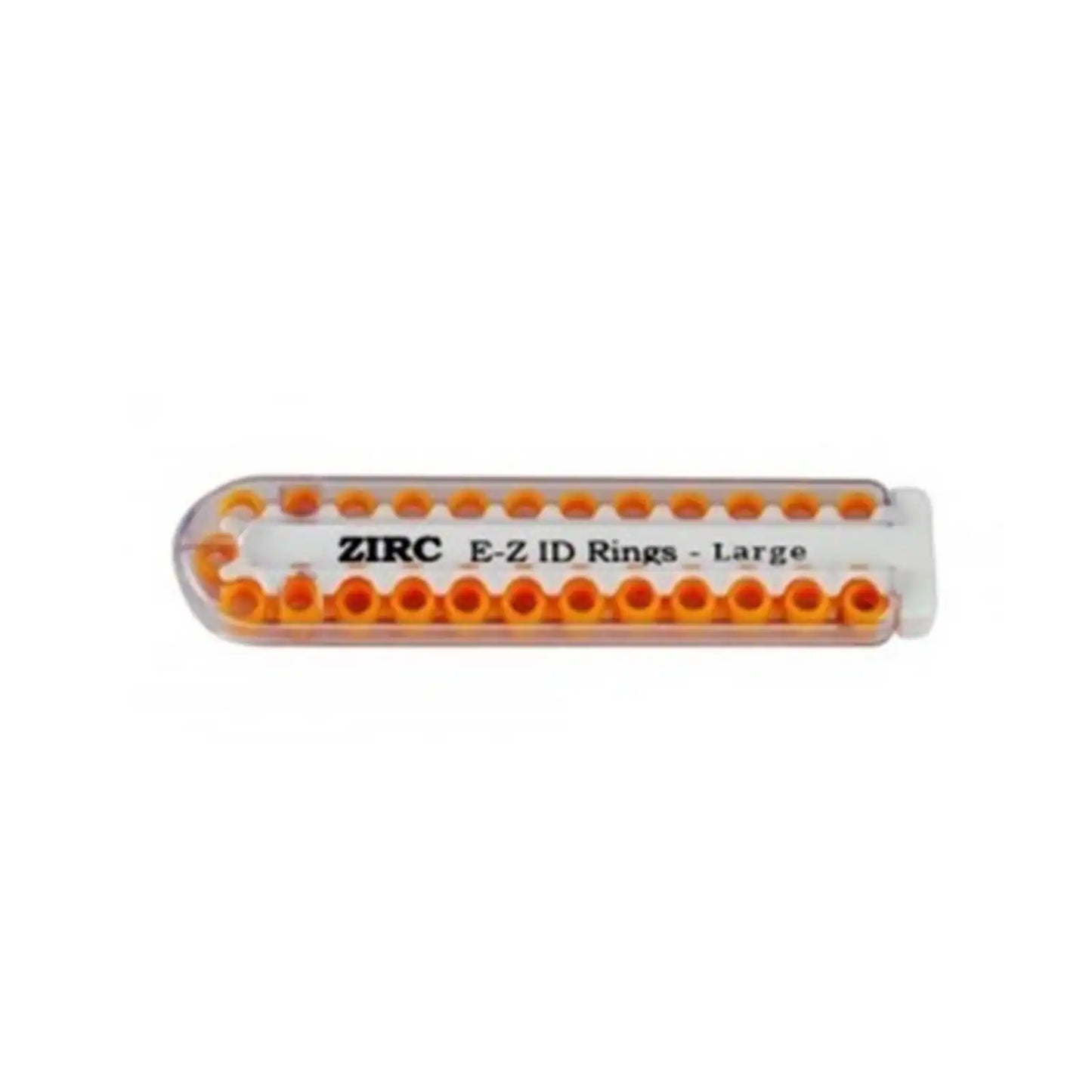 Zirc - E-Z ID Instrument Rings, Large, Neon Orange, 25/Pk, 70Z200Q