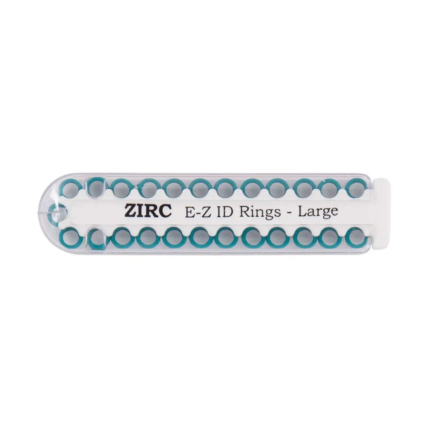 Zirc - EZ-ID Instrument Rings Small Teal 25/Pk