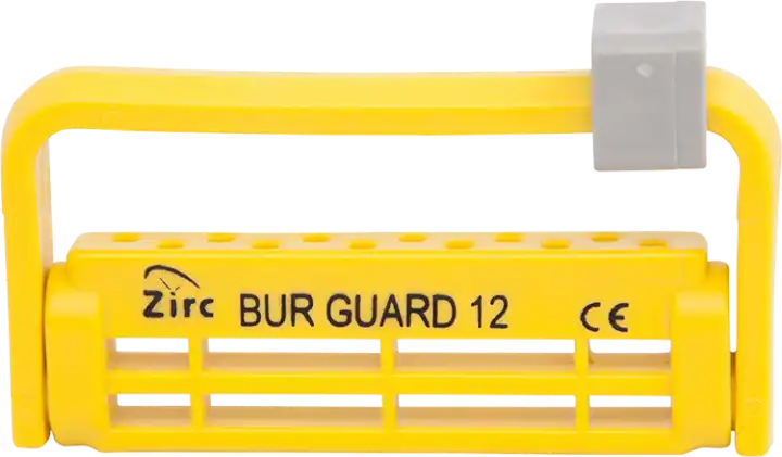 Steri-Bur Guard 12 Hole Neon Yellow Ea