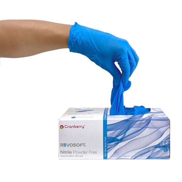 Cranberry - Cranberry RevoSoft Nitrile Gloves 300/Pk Medium