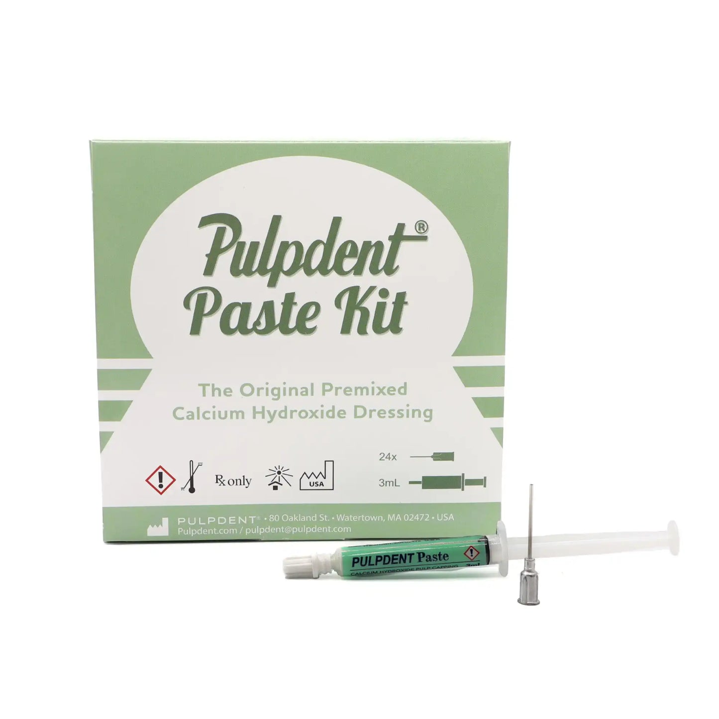Pulp Capping KIT: 3 mL syringe with 24 needles (18 gauge blunt)