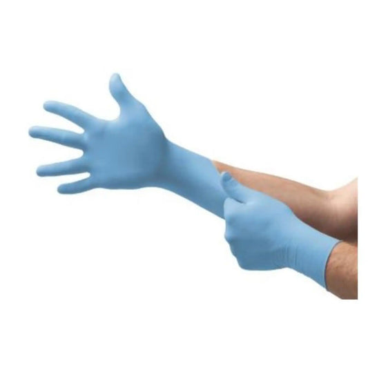 Aurelia Robust Blue Nitrile Gloves Medium 100/Box
