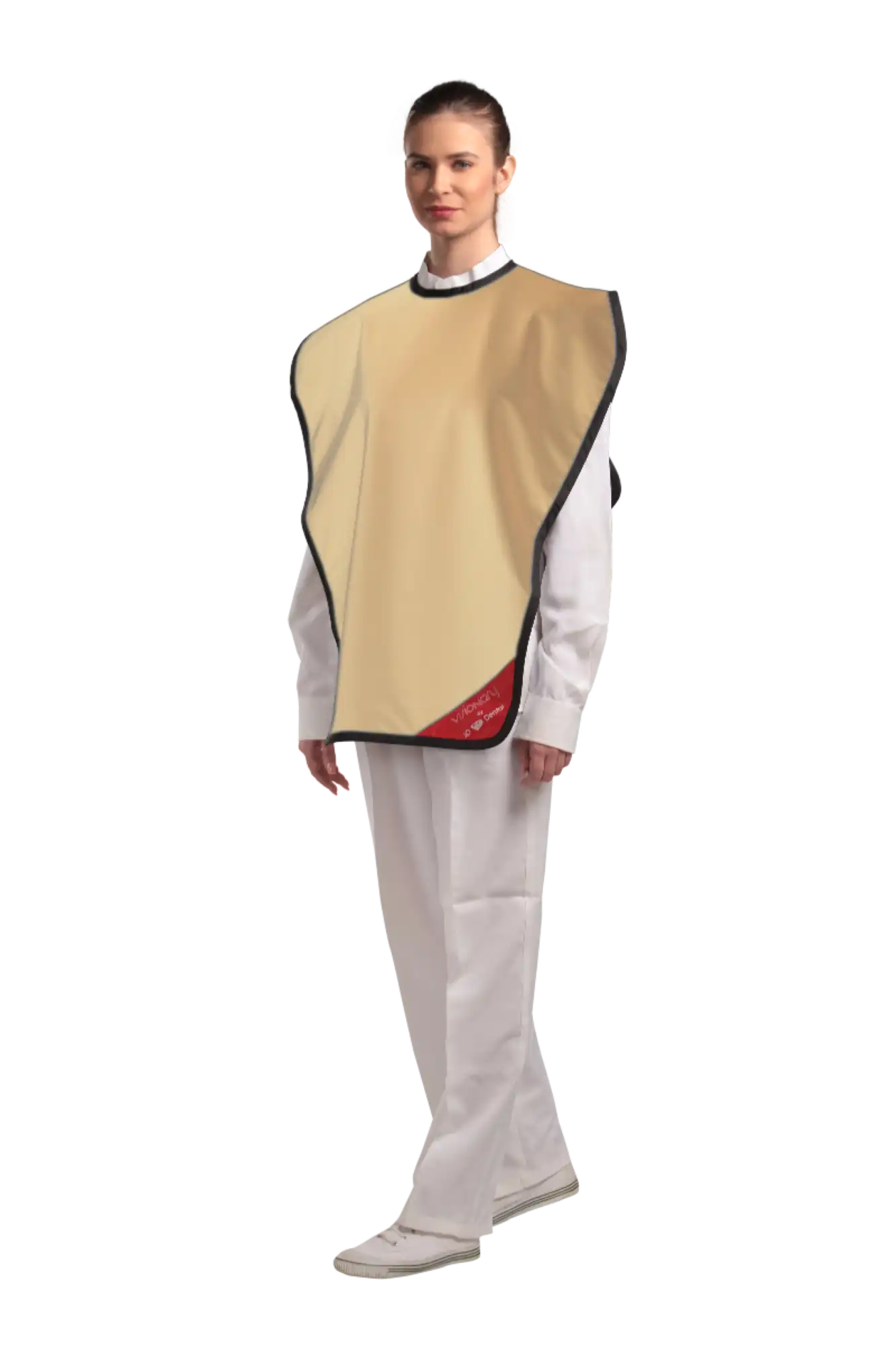 3D - Lead Apron Panoramic Poncho Beige