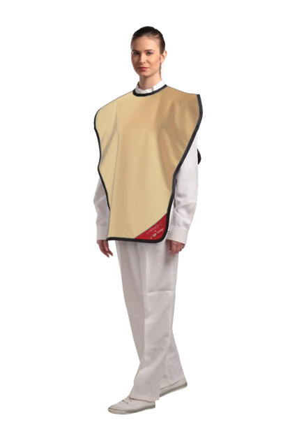 3D - Lead Apron Panoramic Poncho Beige