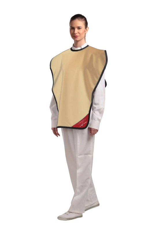 3D - Lead Apron Panoramic Poncho Beige