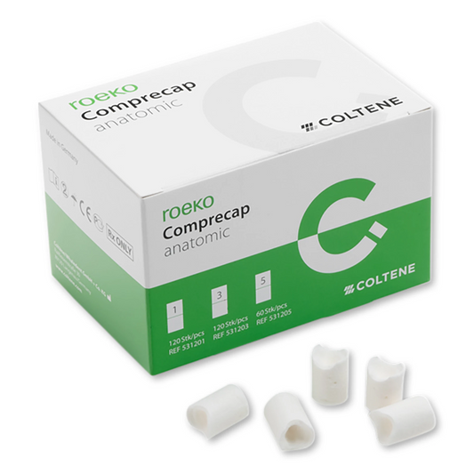 Coltene - Roeko Comprecap Anatomic, #3 Medium 10 mm. Package of 120 Compression Caps