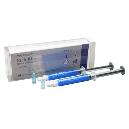 Etch-Rite Twin Pack: 2 x 3 mL syringes + 25 applicator tips