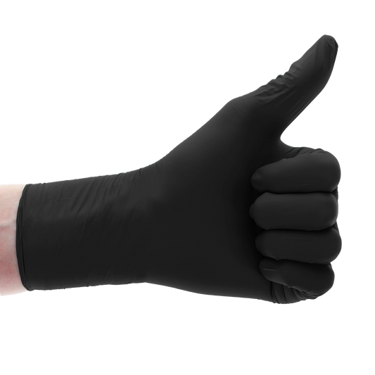 Cranberry - Carbon Black Nitrile Gloves Small 200/Box