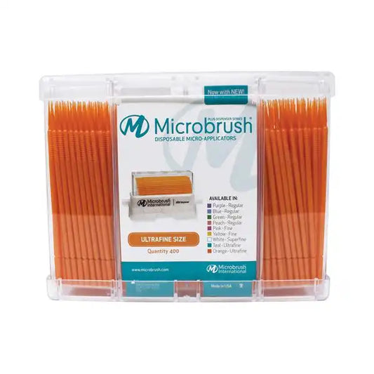 Microbrush Plus Dispenser Refill UltraFine Orange 400/Pk