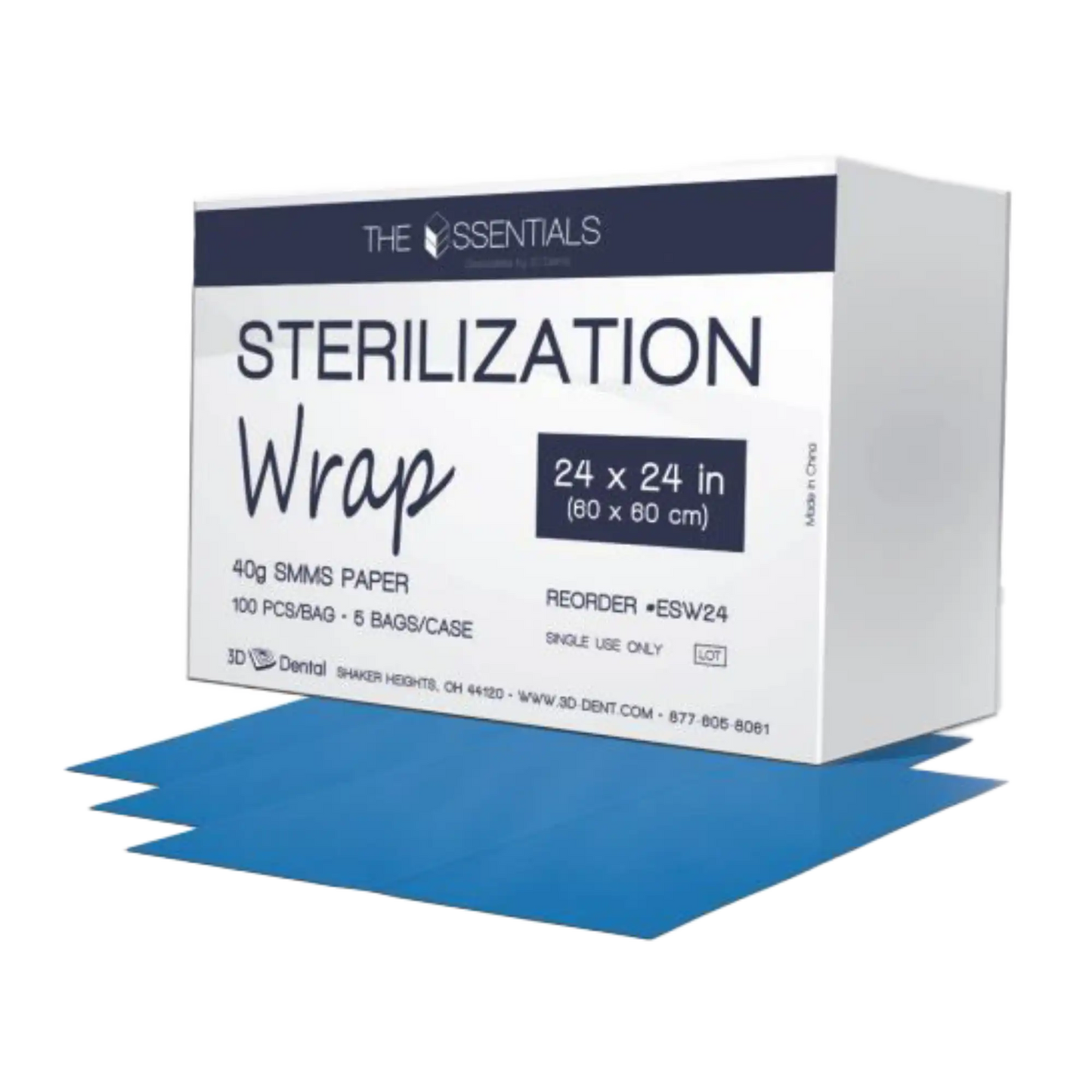 3D - Sterilization Wrap 24 x 24 - 100/Bg