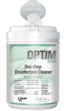 Optim 33 TB Wipes 6x7 160/Cn x 12/Cs