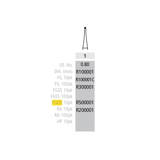 Coltene - Alpen Carbide 1 Round Os 10Pk