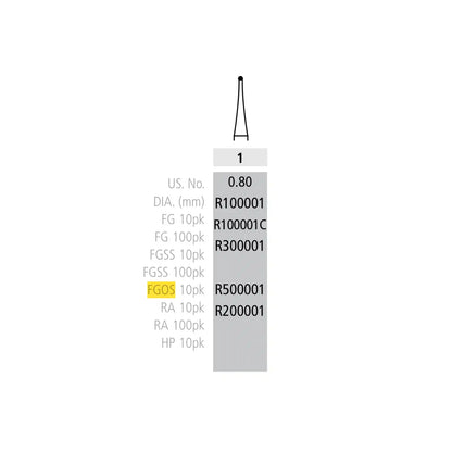 Coltene - Alpen Carbide 1 Round Os 10Pk