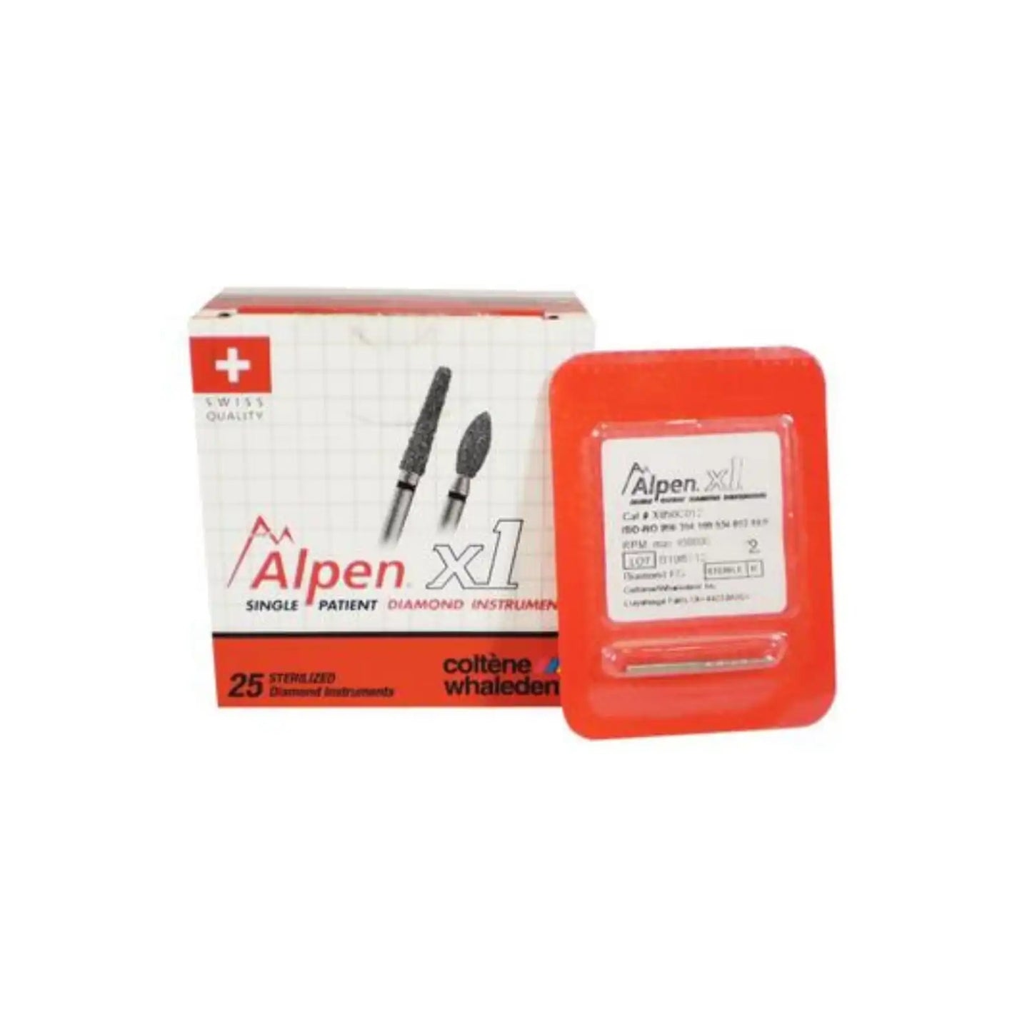 Coltene - Alpen x1 FG #881.009 Coarse Grit, Round End Cylinder 25/Pk