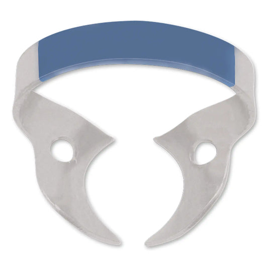Coltene - Hygenic Fiesta Color Coded Clamps. #14A (dark blue) wingless metal dam clamp