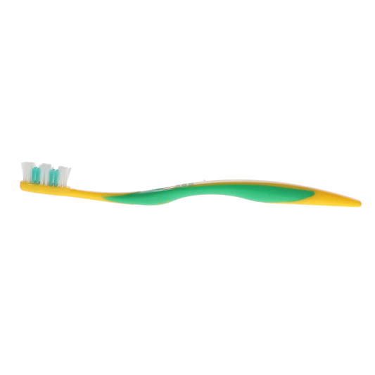 Oraline - Junior Toothbrush, Stage 4, 32 Tuft Soft, 2 Color Handle, 2 Color Grip